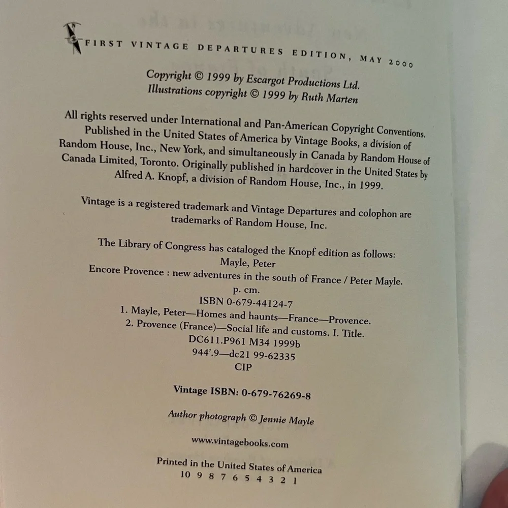 3 for $15: Peter Mayle’s Encore Provence: New Adventures in the South of France - Picture 3 of 4